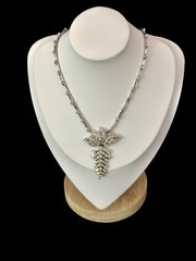 TRIFARI Crystal Baguette Rhinestones Rhodium Married Alfred Philippe Crown w/Box