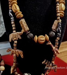 Antique Flat Mother Of Pearl Tiger Eye Gemstone Wooden Beaded Mixed Jewelry Lot