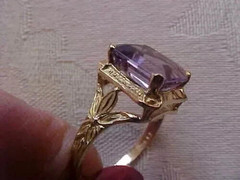 2.5Ct Emerald Cut Amethyst Solitaire Engagement Ring 14K Yellow Gold Plated