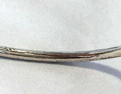 VINTAGE STERLING SILVER BANGLE WEST INDIES ISLAND POD CUFF BRACELET 16g