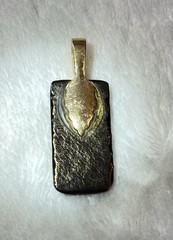 VTG Dichroic Multicolor Glass Pendant Modern Art Aesthetic Handmade Striking!