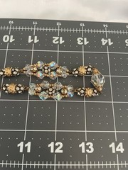 VTG NECKLACE LOT Rhinestones AB Pink Clear Red Black Gold Tone VOGUE NAPIER