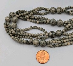 Feldspar Stone Beaded Necklace 30 Inches