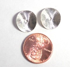 Diamond Cut White Gold 14mm Jackets For Earrings Use With Any Studs Create Look