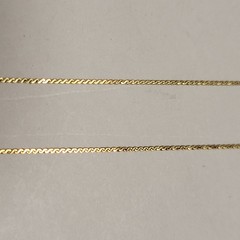 Vintage Delicate 1/20 14K GF Herringbone Necklace 16 Inch 0.7mm Very Thin