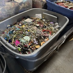 1 Pound Unsorted Tangled Jewelry Vintage Modern Wear Junk Mystery Treasure Hunt