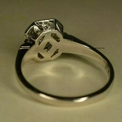 Art Deco Vintage 2.00Ct Round Cut Lab Created Diamond 925 Silver Engagement Ring
