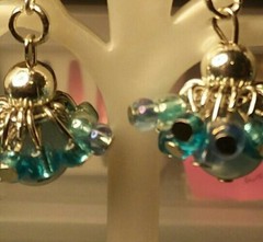 MaryBee Jewelry: Pierced Blue Dangle Earrings 09-01-2020