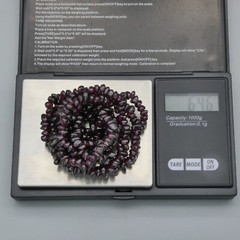 Vintage Purple Garnet Beaded 35″ Necklace Natural Pyrope Almandine Nugget 64g