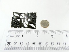 Vintage Sterling Silver Figural Botanical Brooch Leaves Pin 925 12.3g 1 7/8 Inch