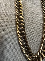 Goldtone Chunky Chain Necklace No Closure Pullover