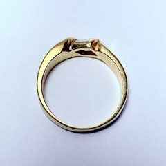 ArtCarved 14K Yellow Gold 0.24ctw Baguette Diamond Size 6.75 Band Ring 5.2g