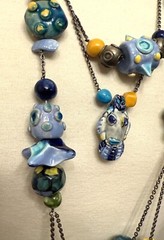 One of A Kind Chloé Paris Signed Runway Ceramic Art Statement Necklace