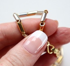 Unique Mexican Designer TANE Sterling Gold Vermeil Heavy Link Chain Necklace 29g