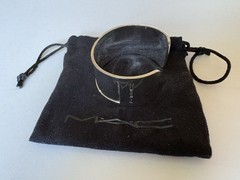 RARE Vintage M·A·C Cosmetics Employee Gift – Etched Logo Cuff Bracelet