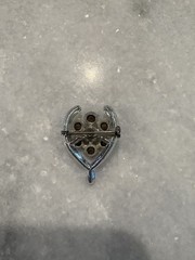 Vintage Silver Tone Art Deco Brooch