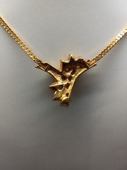 Avon 1970s Gold Tone Clear Crystals Cascade Design Necklace And Earring set