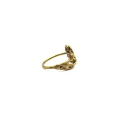 VTG MCM Bronze Brass Brutalist Abstract Twist Size 8.5 Ring Unisex 1970s