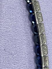 WACHENHEIMER ANTIQUE STERLING SILVER ART DECO DIAMONBAR BRACELET JUST LOVELY!!