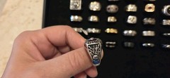 Vintage Mod Ring Lot Of 41.mens.14 Signed Avon ETA stainless Steel RSC