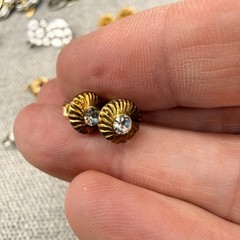 Vintage Earring Lot Clip Ons Pierced Screw Back Dangle Hoops 15 Pair