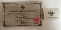 Camrose & Kross Jackie Kennedy Vintage Amber Gold Tone Flower Link Bracelet