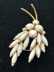 Vintage Juliana? Open Back Navettes Set In Goldtone -#470