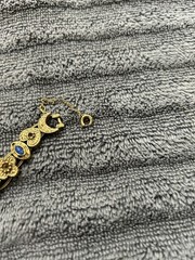 Victorian Style Slide Bracelet. Unsigned. Needs Repair Or Use for Craft Project.