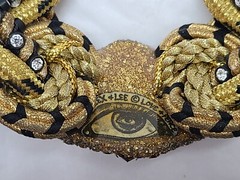 1995 ALEX & LEE © LOVE & PEACE cubic zirconia garnet 16″ Choker Necklace