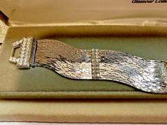 Vintage Nolan Miller Glamour Collection “Star Luster” Silver-Tone Bracelet 7 “