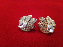 5 Pr High End Earrings Lisner Monet Unsigned Clip Back Pierced Rhinestone GT ST