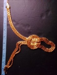 C1946 Brand Egyptian Style Cleopatra Inspired Gold Tone Choker 14-17 Inches