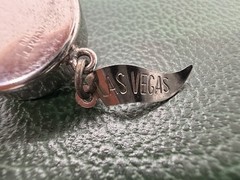 VNT STERLING SILVER Danecraft 3D Roulette Wheel CHARM It Spins!