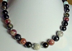 402.10 CT 100% NATURAL FANCY TOURMALINE, AQUAMARINE 925 SILVER CLASP NECKLACE.