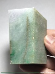 1980s Lake Water Green/Lavender/Yellow Jadeite Jade Cut Pebble Stone 1136ct
