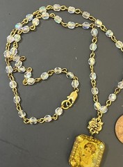 Maximal Art Necklace LOT Signed Estate Jewelry 2 Pieces Victorian Style Dangles