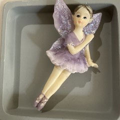Purple Ballerina Fairy Brooch Pin
