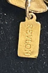 Vintage Signed Revlon Gold Tone Necklace 18”