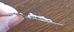 Vintage Sterling DiROMA Cross Crucifix On 24″ Chain 13.8g See Pics/Description