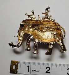 Colorful Royal Elephant Brooch | Sparkling Rinestone Jewelry Pin Accessory