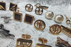 Vintage Men’s Cufflinks & Tie Clip Lot