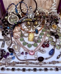 Vintage Estate Costume Jewelry Lot! AVON, MONET and more!