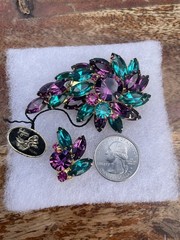 VINTAGE JULIANA Delizza & Elster Earrings & Brooch set with ORIGINAL TAGS
