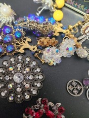 Vintage jewelry set of 36 in vintage box