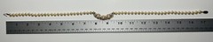 14k Yellow Gold 6.5mm pearl strand and Diamond 1.00ct Necklace 17-1/2″ Long