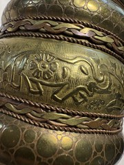 Vintage Indian Elephant Cuff Bracelet 70s-80s