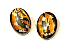 CELEBRITY BLACK GOLD SILVER RHINESTONE ENAMEL POST CLIP ON EARRINGS MCM LOT 20