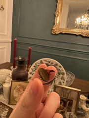 Vintage Sterling Silver Red Cameo Ring – Art Deco / Gothic Style (Size 6)