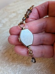 Handmade Vintage Benrus Rose Gold Tone Watch Choker Necklace with Vintage Band