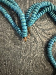 Wood Parrot Blue Tropical Necklace Fun Vintage 80s Cruise Party Tropics Summer